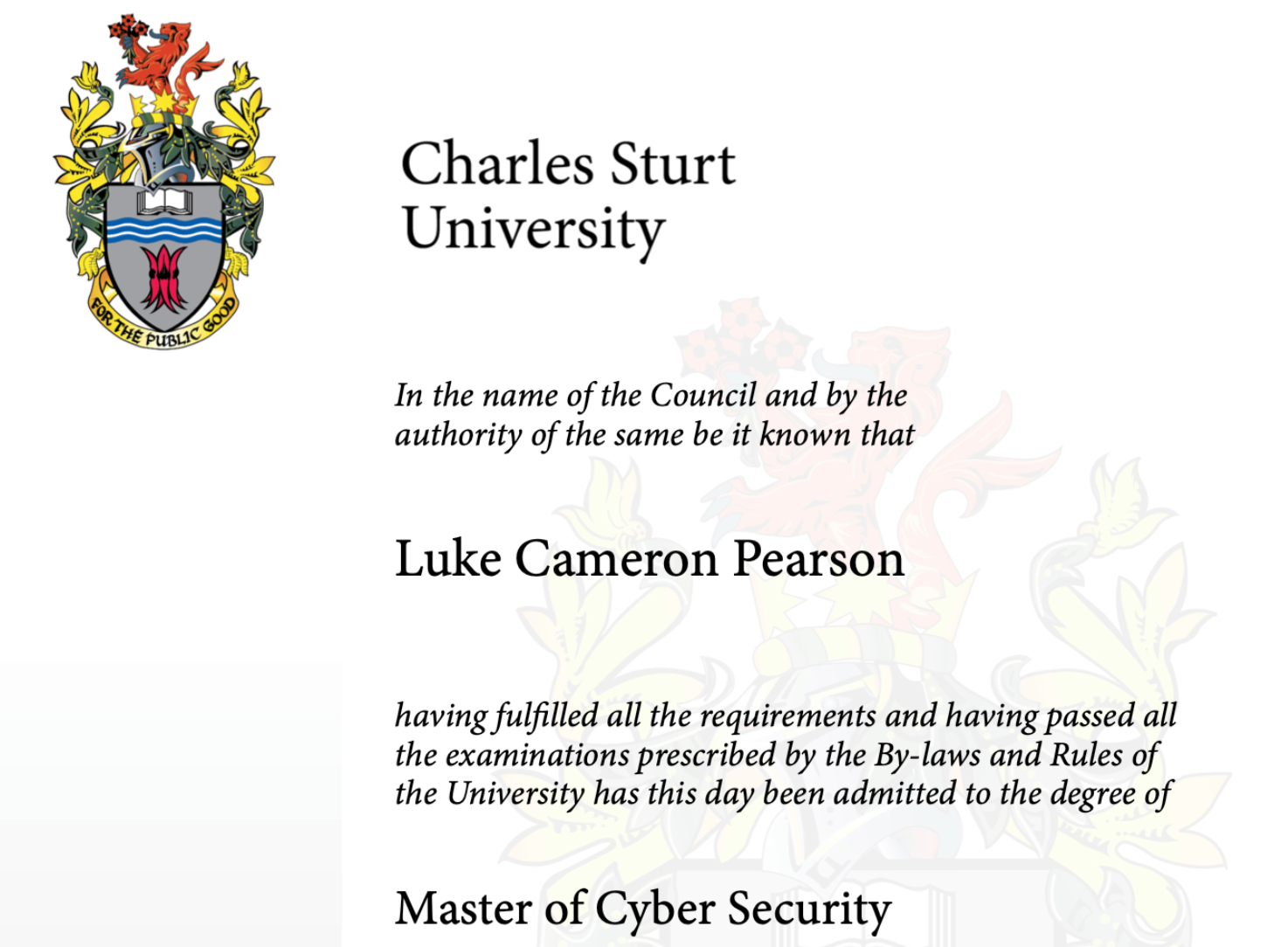 Oh no! You know my middle name is Cameron!